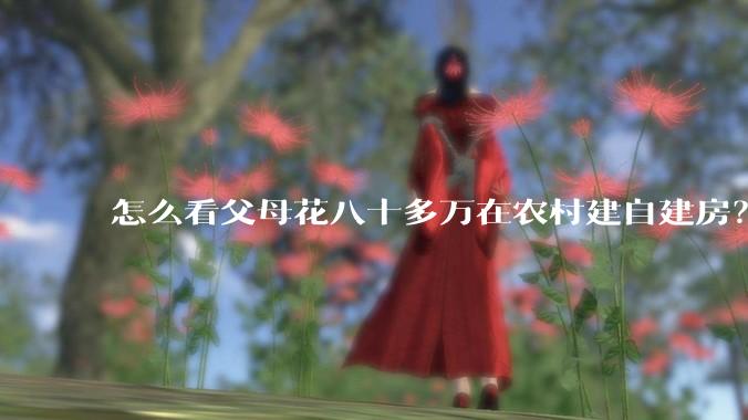 怎么看父母花八十多万在农村建自建房？